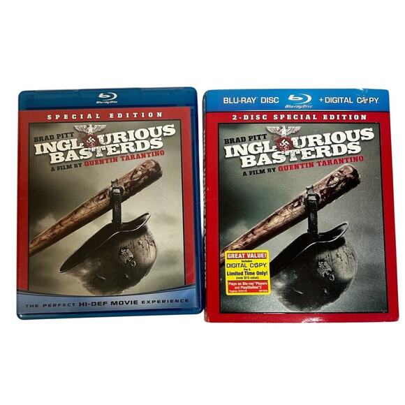 Inglorious Basterds (Blu-ray, DVD, 2009) Brad Pitt, Eli Roth, Christopher Waltz - Picture 3 of 5